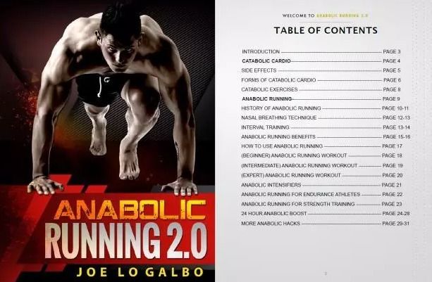 Anabolic Running Table Of Contents