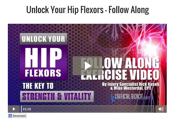 unlock your hip flexors video