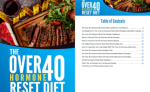 Over 40 Hormone Reset Diet Table Of Contents