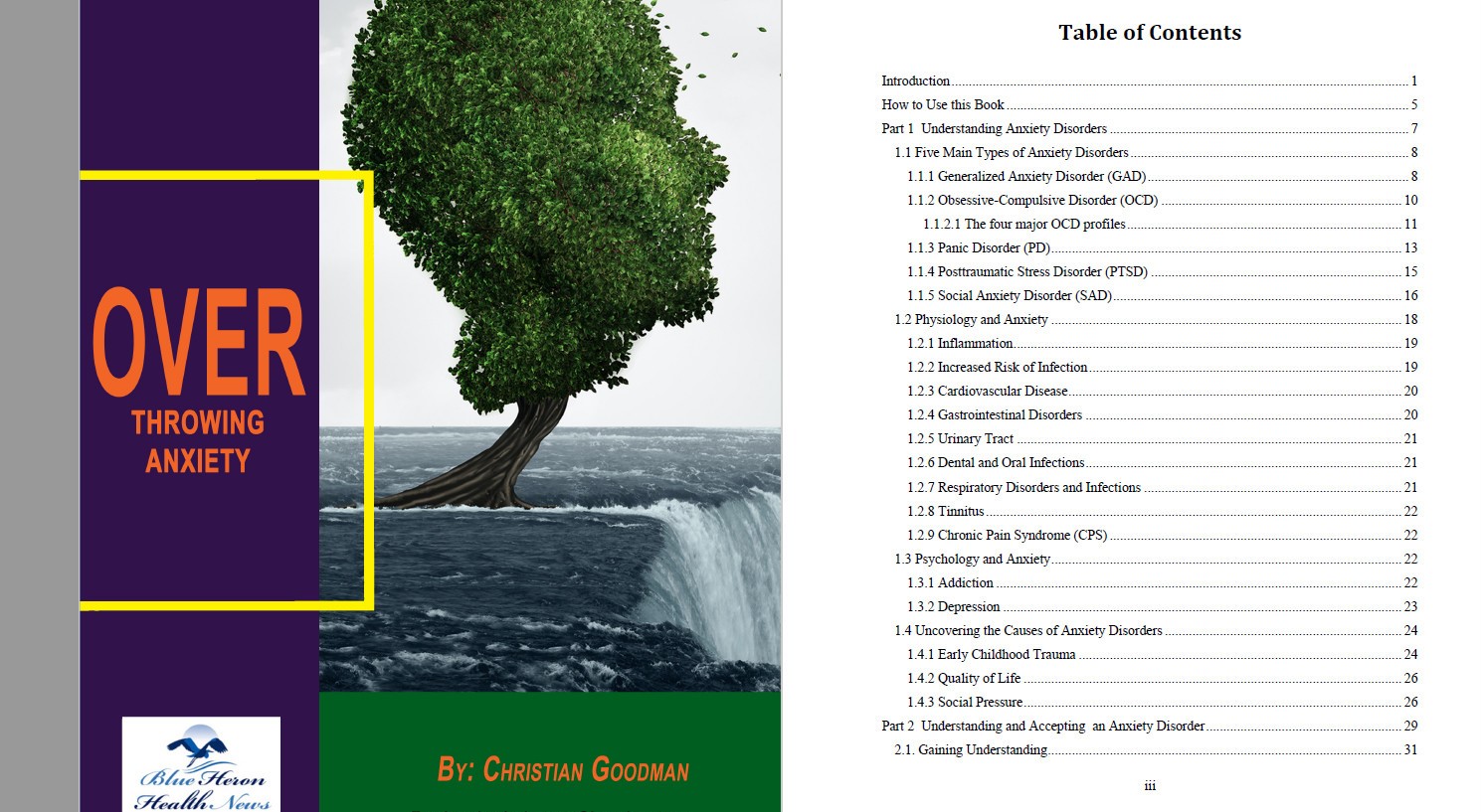 Overthrowing Anxiety Table Of Contents