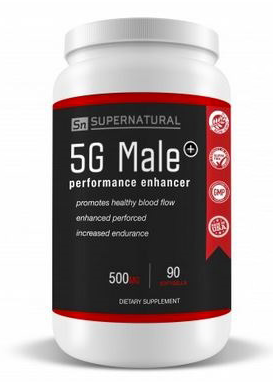5G Male Ingredients Label