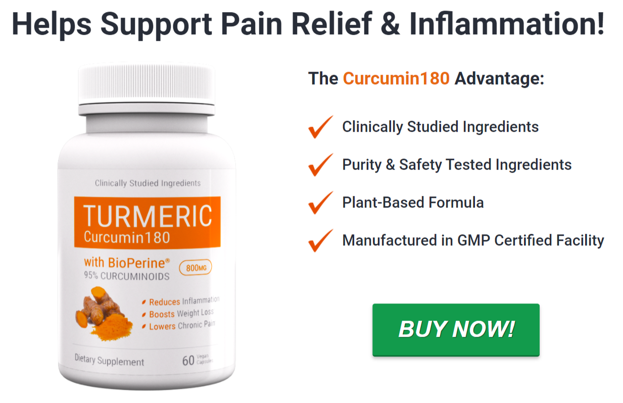 Curcumin180 - Helps Support Pain Relief & Inflammation