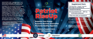 Patriot Rise Up Ingredients List Label