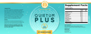 Quietum Plus Ingredients Label