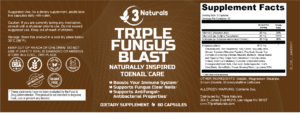Triple Fungus Blast Ingredients Label