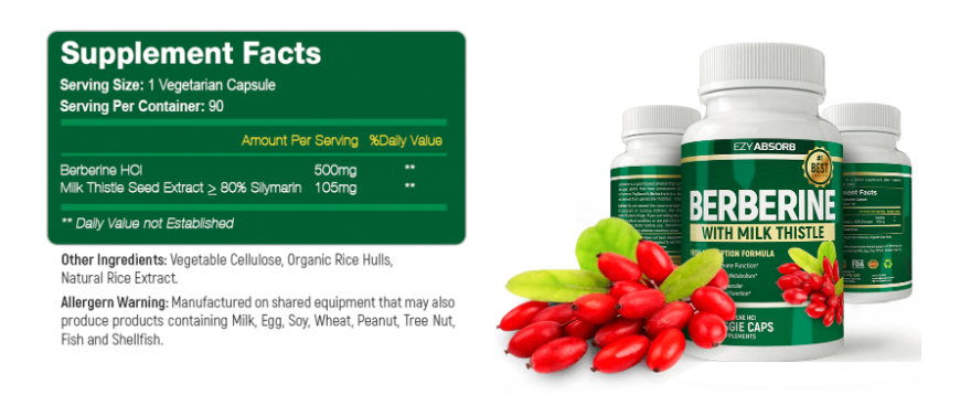 Berberine Ingredients Label