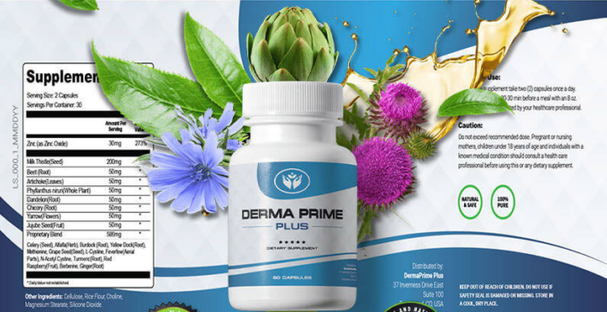 Derma Prime Plus Ingredients Label