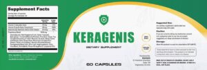 KeraGenis Ingredients Label