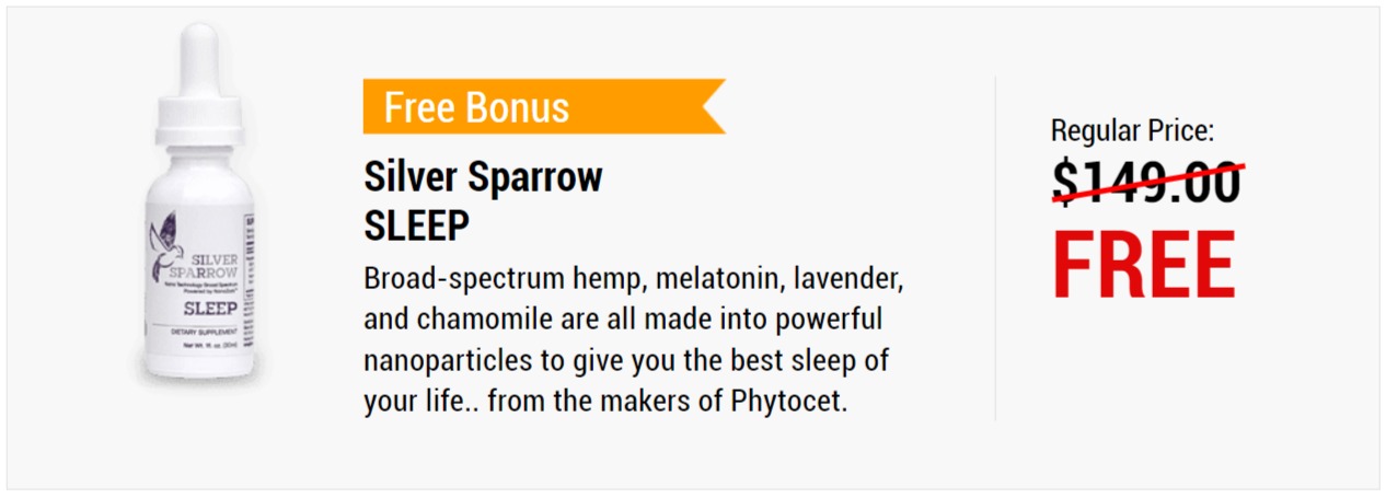 Silver Sparrow Phytocet CBD Oil Bonus