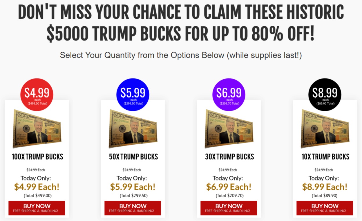 Buy Trump Bucks