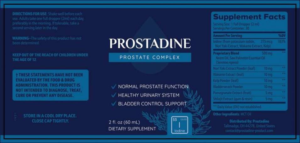 Prostadine Ingredients Label